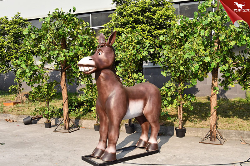 仿真驢，仿真動物雕塑，卡通動物模型