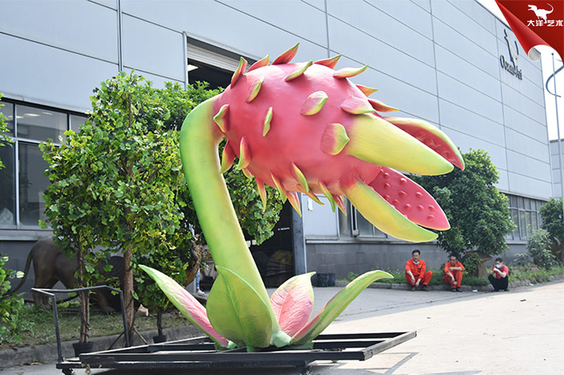 食人花，仿真火龍果，大型植物模型制作