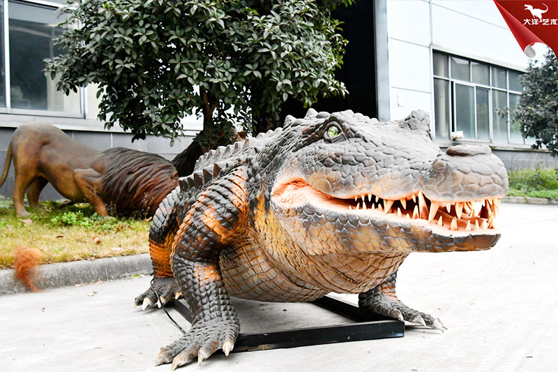 仿真鱷魚，仿真動物制作