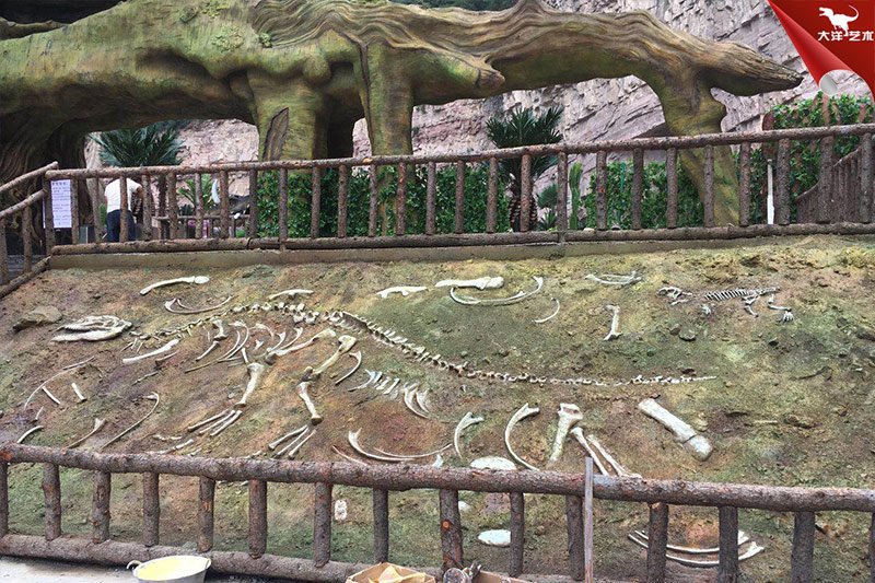 恐龍化石，恐龍骨架模型