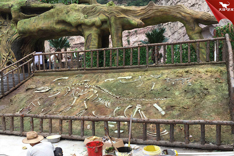 恐龍化石，恐龍骨架模型