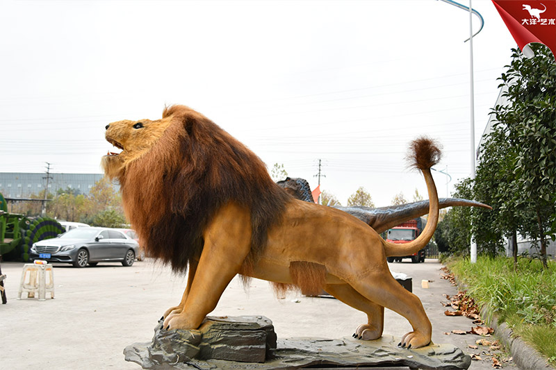 仿真獅子 仿真皮毛動(dòng)物模型