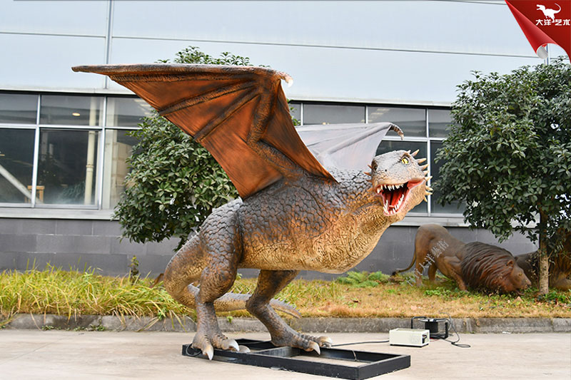 仿真飛龍模型，能動會叫的仿真西方龍模型